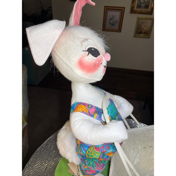 Annalee 0741 easter bunny easter egg with basket worth 1997 - Picture 6 of 16
